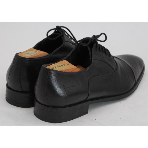 Bruno Magli Locascio Black Nappa Cap Toe Oxford Shoes Made In Italy Size 11.5 main image 3